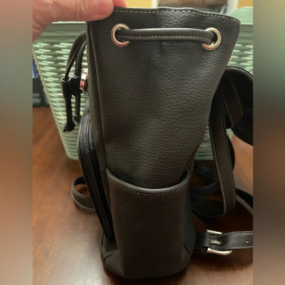 TOTES Mini Faux Leather Backpack